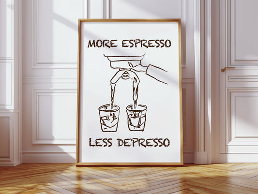 Coffee Wisdom Flows In Brown Lines
