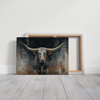 Majestic Horns Against Abstract Shadows