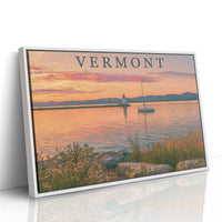 Vermont Lakeside Sunset Sail