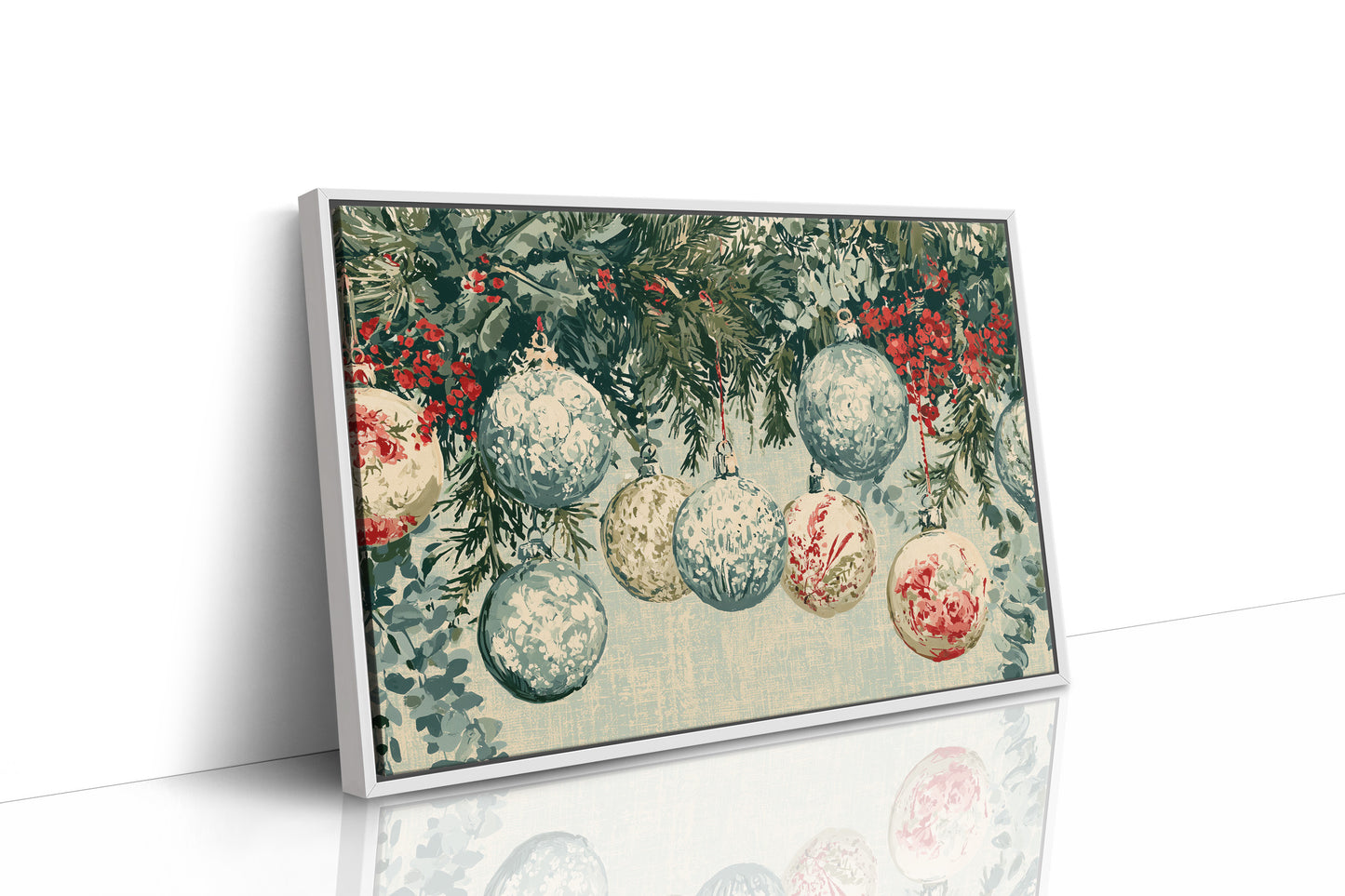 Speckled Glass, Sprigs Of Red