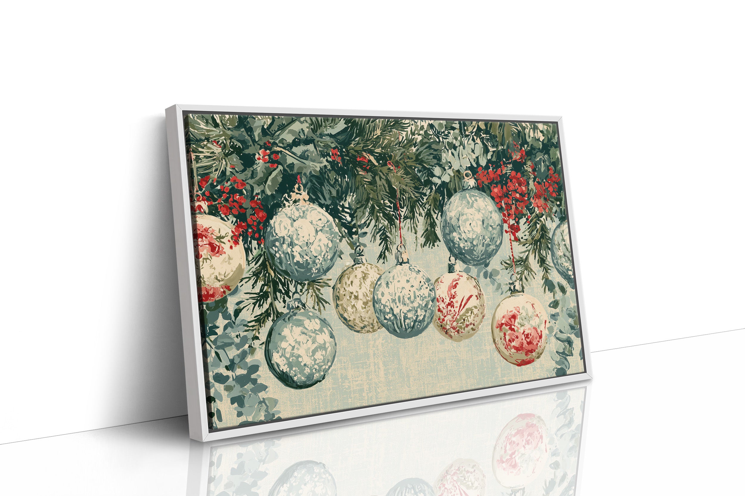 Speckled Glass, Sprigs Of Red