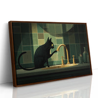 Midnight Curiosity at the Faucet