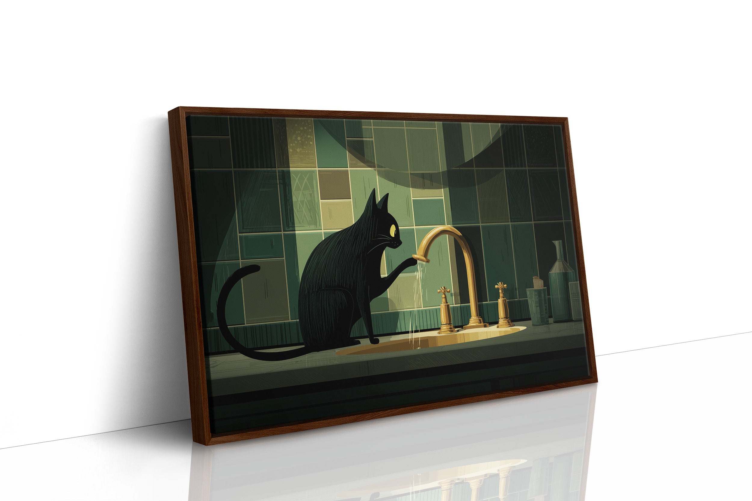 Midnight Curiosity at the Faucet