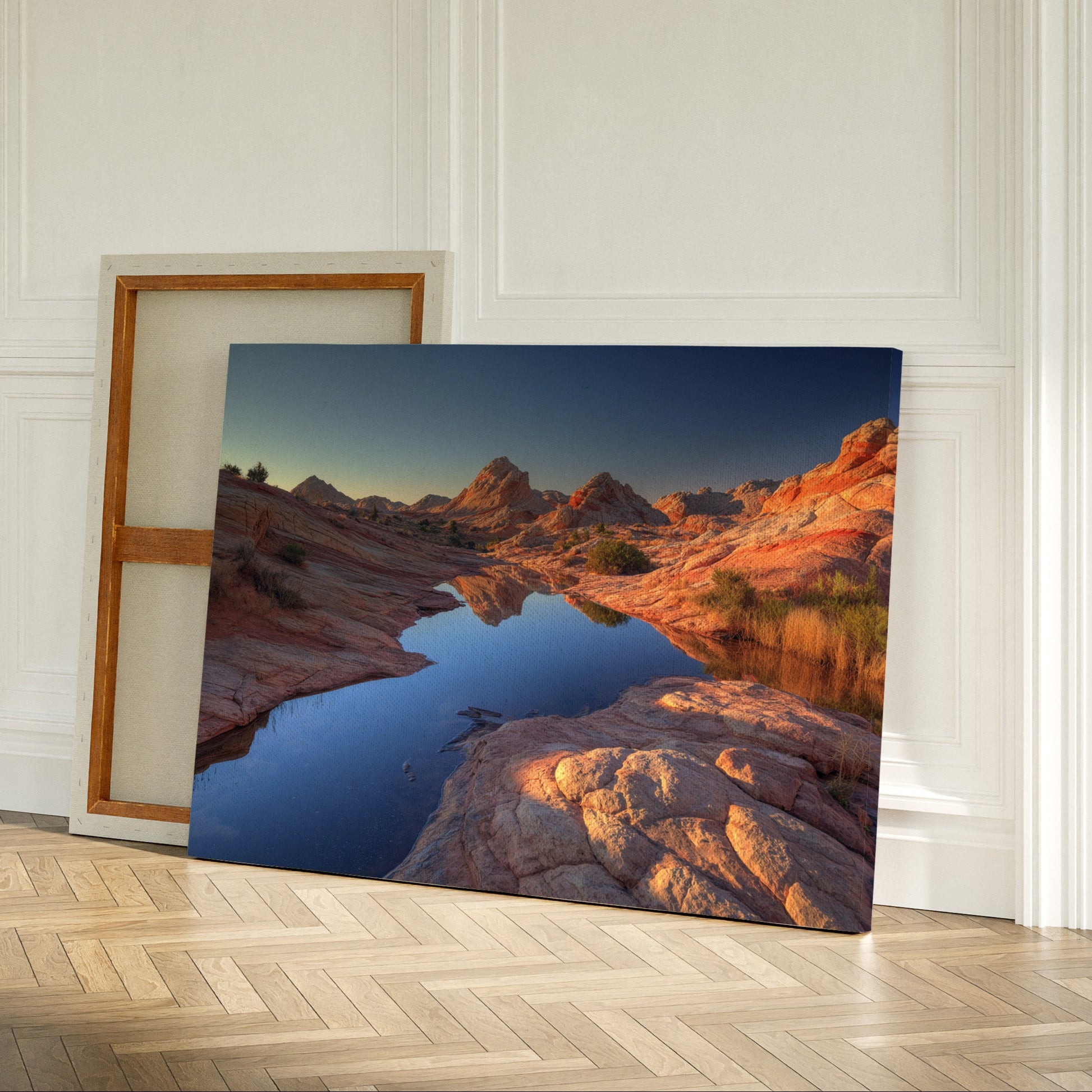 Red Rocks Mirror Desert Dawn