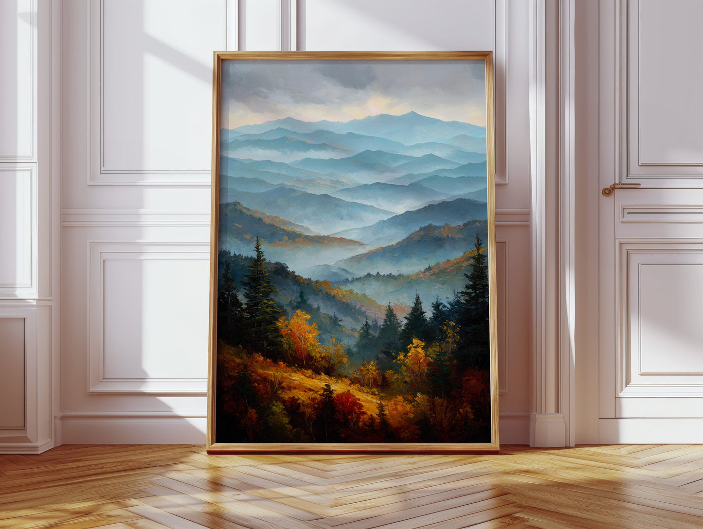Autumn Peaks Paint The Morning Blue
