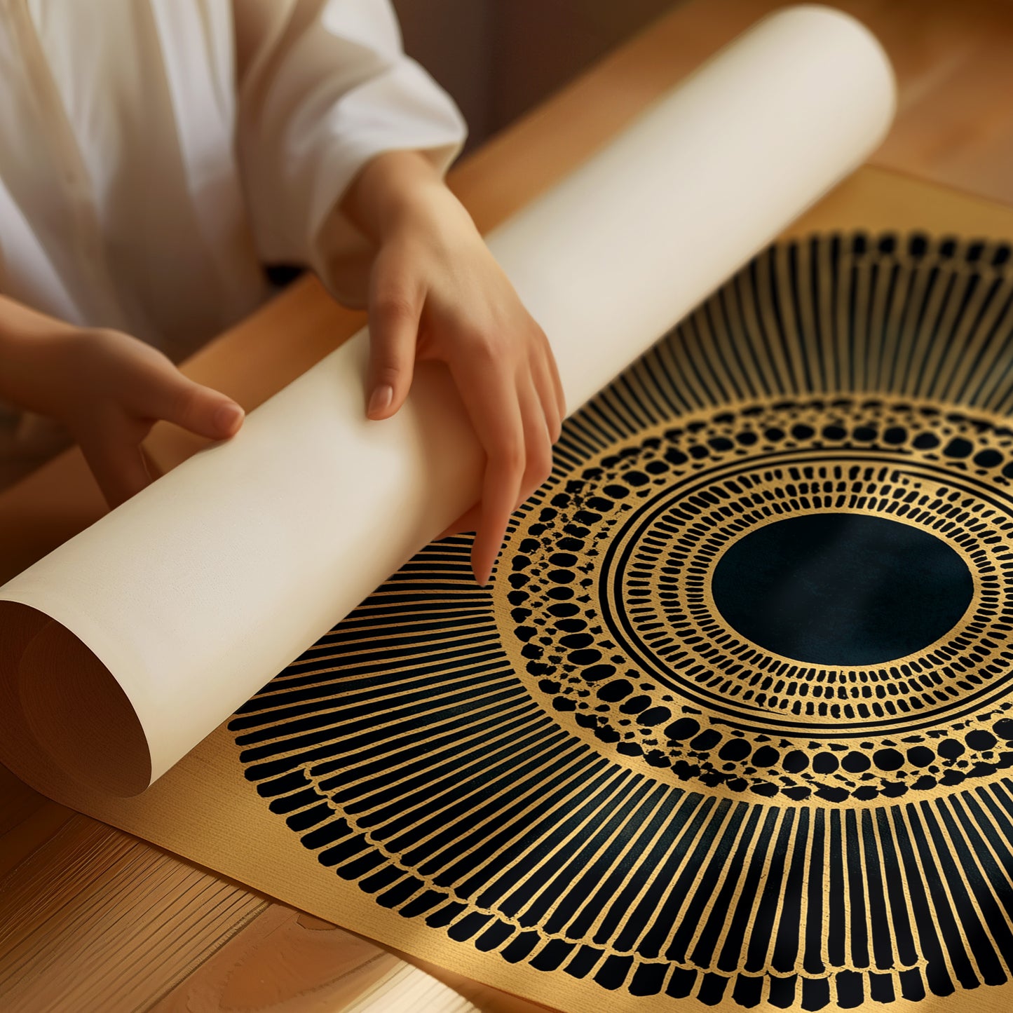 Sacred Circles Dance In Golden Light