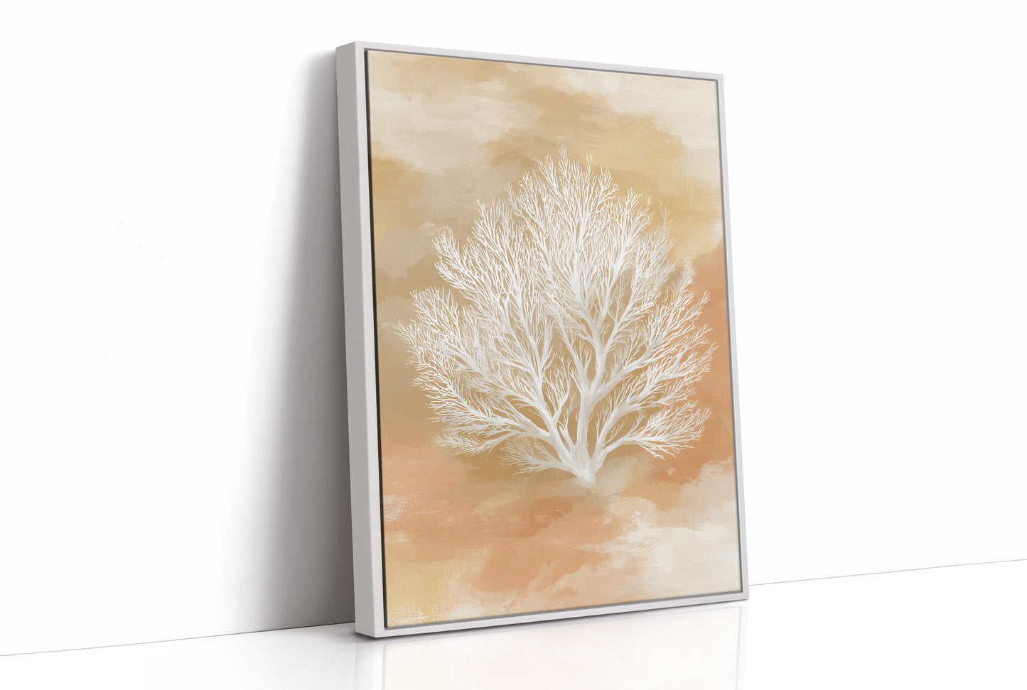 Ivory Branches On Golden Canvas
