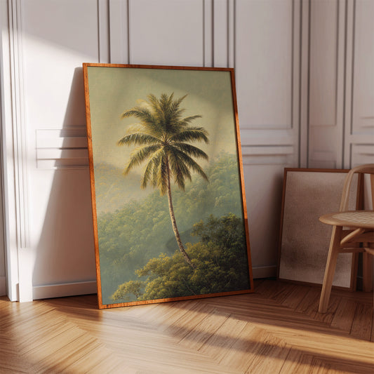 A Solitary Palm's Embrace