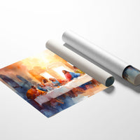 Sunlit Gathering At Ancient Table