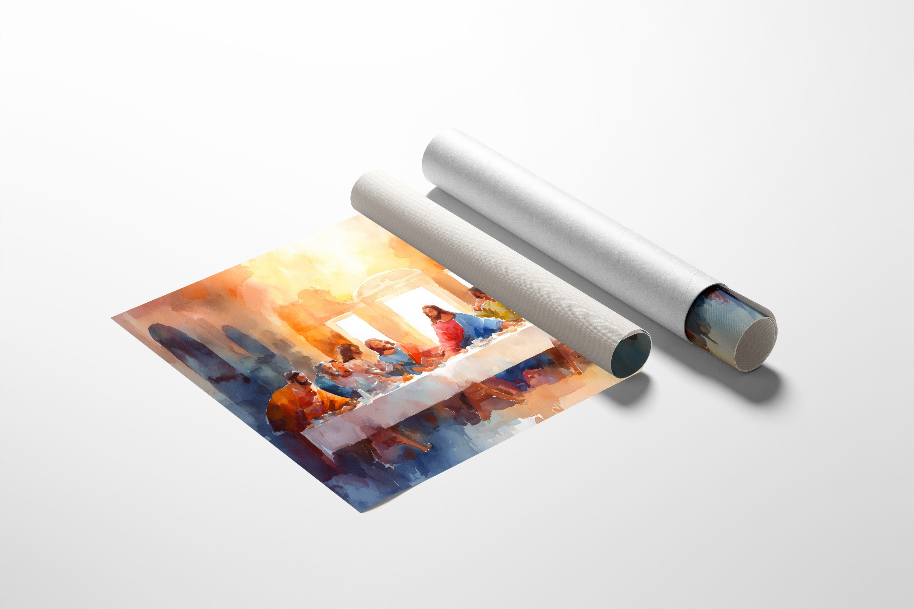 Sunlit Gathering At Ancient Table