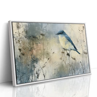 Bluebird in the Winter Haze