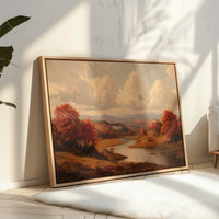 Autumn's Embrace Over Still Waters