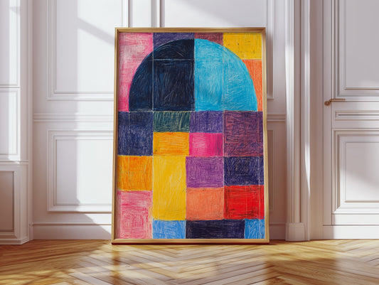 Colors Dance Through City Windows
