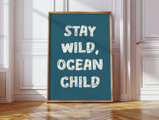 Ocean Letters Carved In Morning