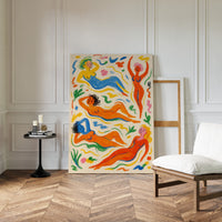 Joyful Nudes in Colorful Flow