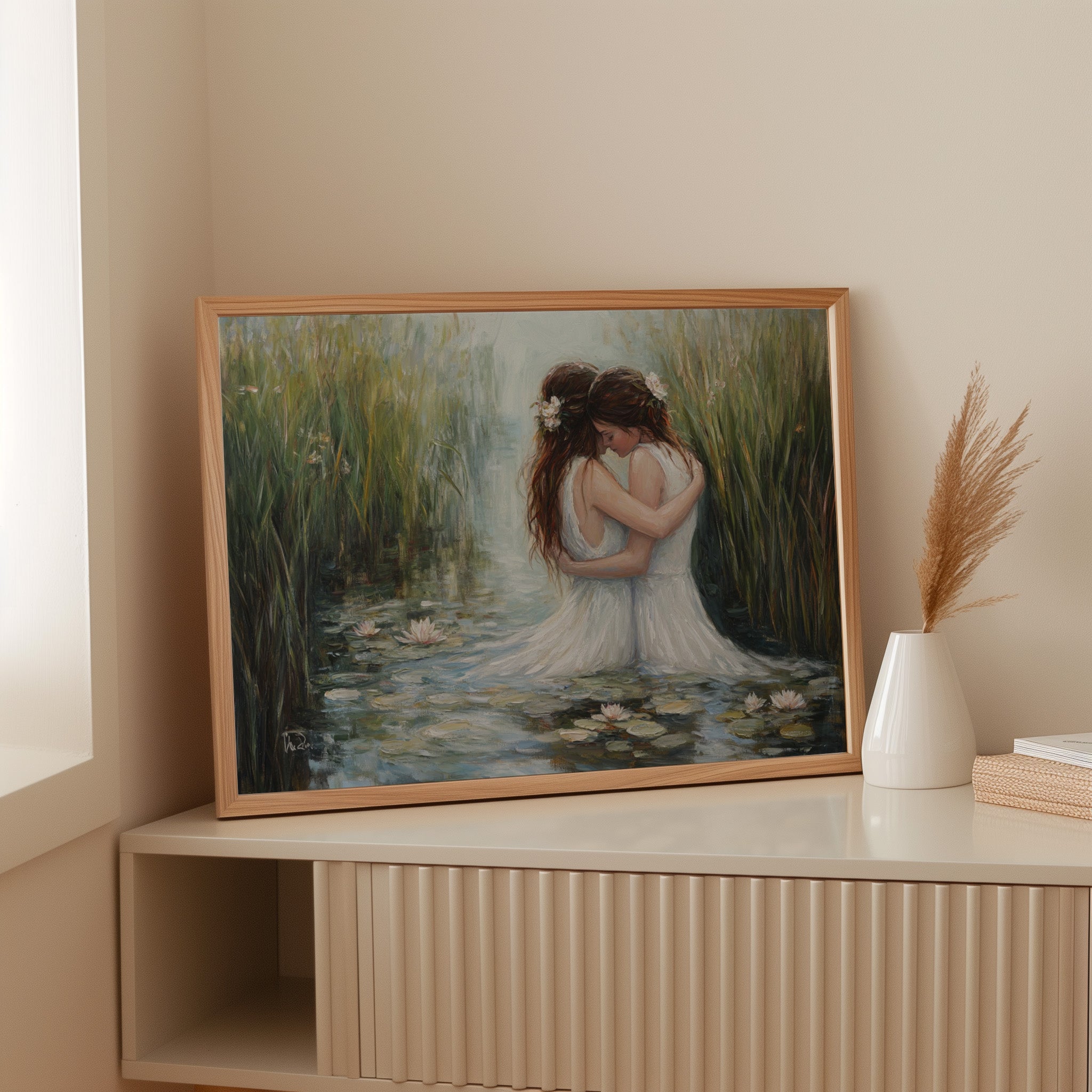Lotus Dance Among Summer Reeds