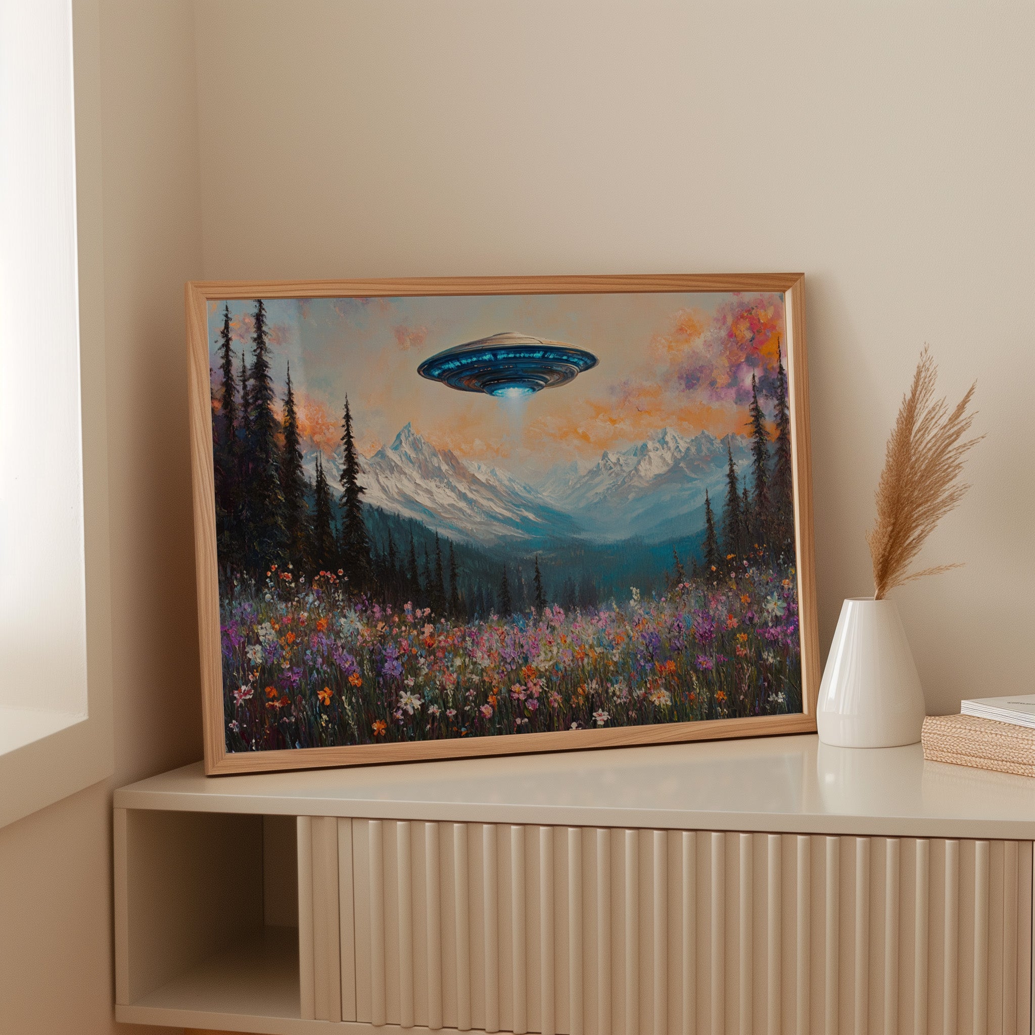 Cosmic Visitors Above Alpine Meadows