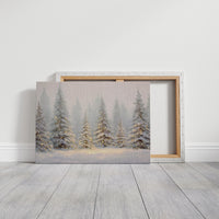 Evergreens Dance Through Winter's Glow