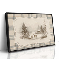 Quiet Visitors at the Winter Cabin