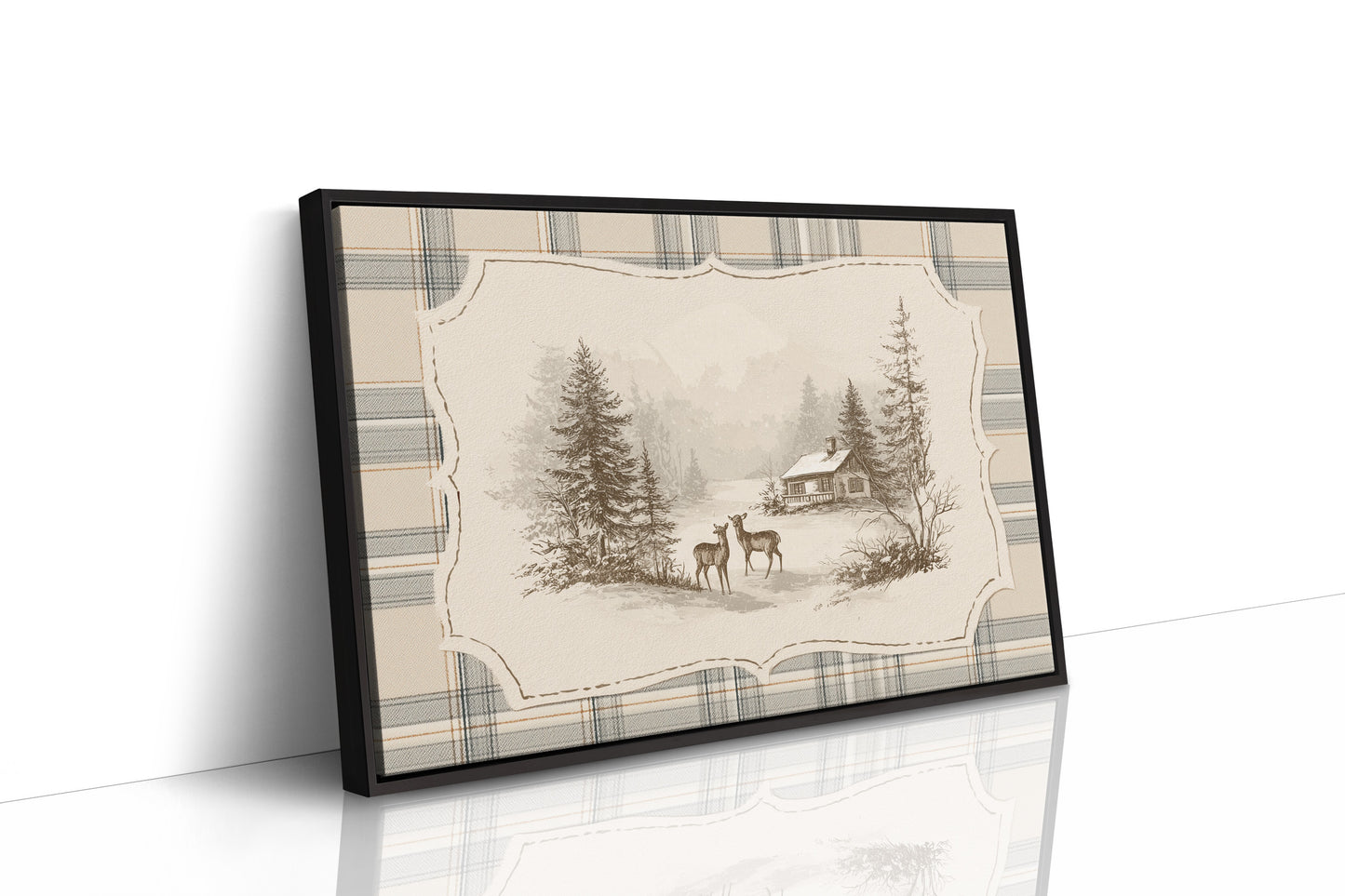 Quiet Visitors at the Winter Cabin