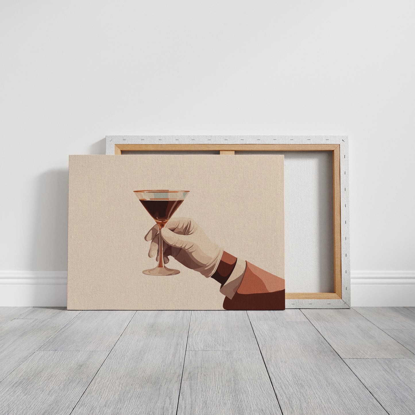 Elegant Libation Held in Waiting