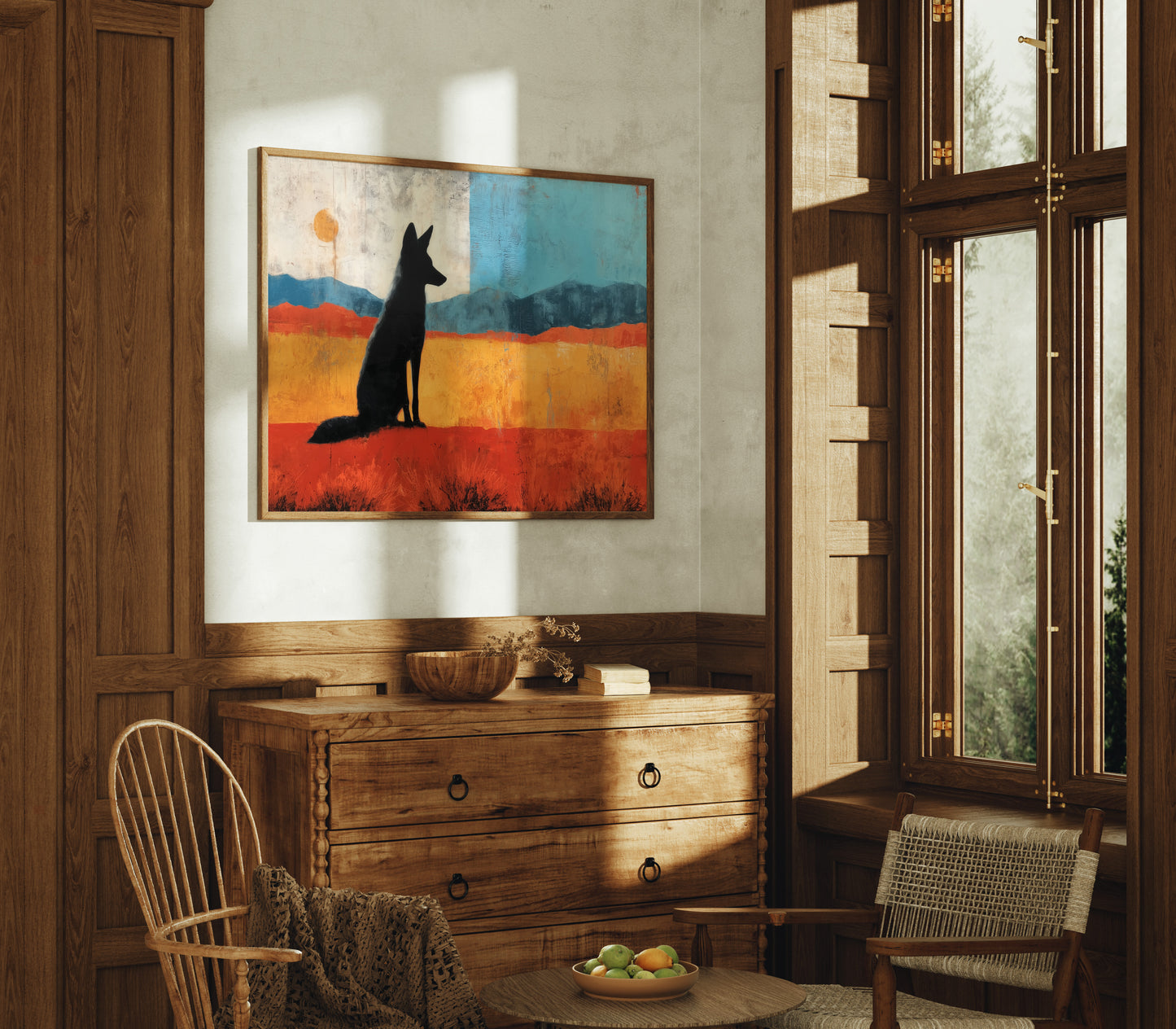 Prairie Wolf Watches Morning Rise