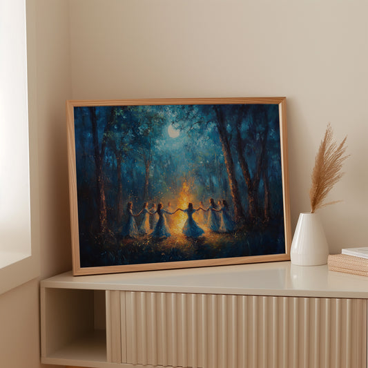 Moonlit Dance In Ancient Woods