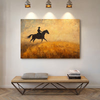 Cowboy in the Golden Haze