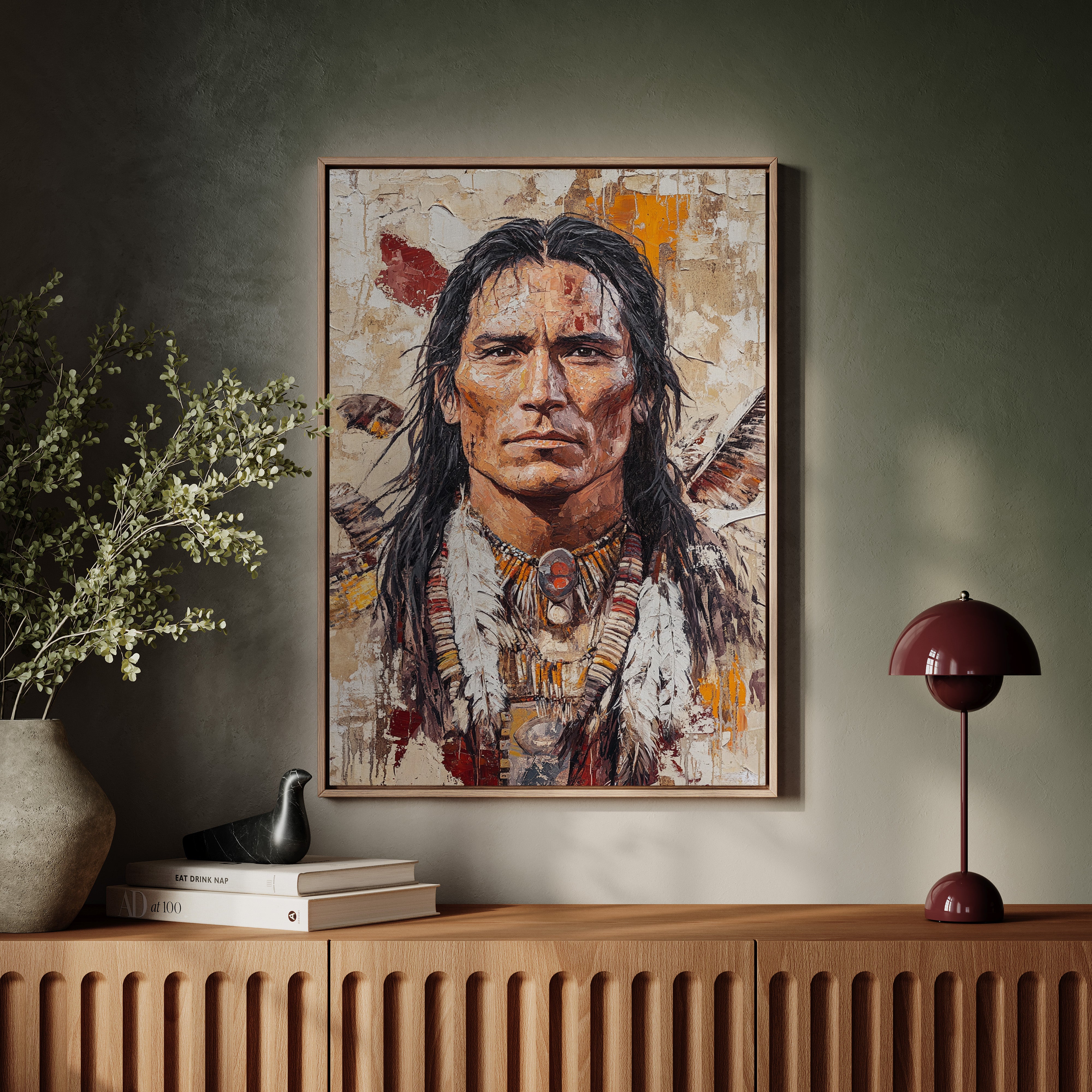 Spirit of the Plains Warrior Portrait