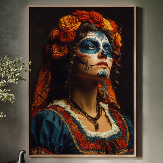 Elegance in Sugar Skull Makeup