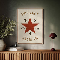 Rodeo Star Western Quote Print
