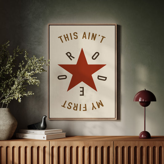 Rodeo Star Western Quote Print