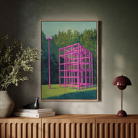 Pink Geometry Dreams In Forest