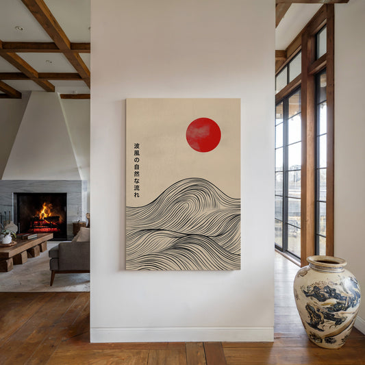 Minimalist Japanese Waves – Timeless Flow of Nature