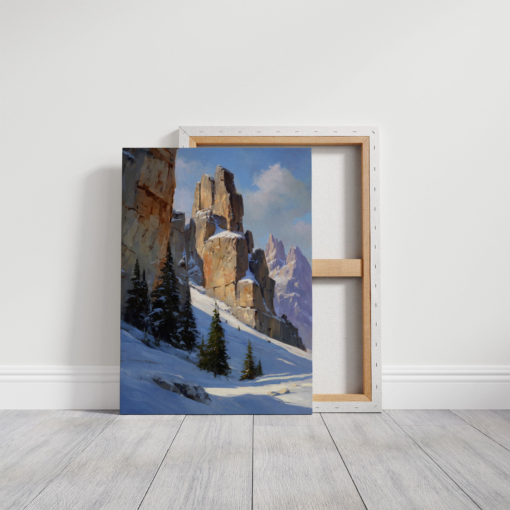 Winter Towers Pierce Azure Skies