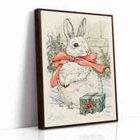 Storybook Bunny in a Red Bow