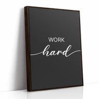 Work Hard Script Typography