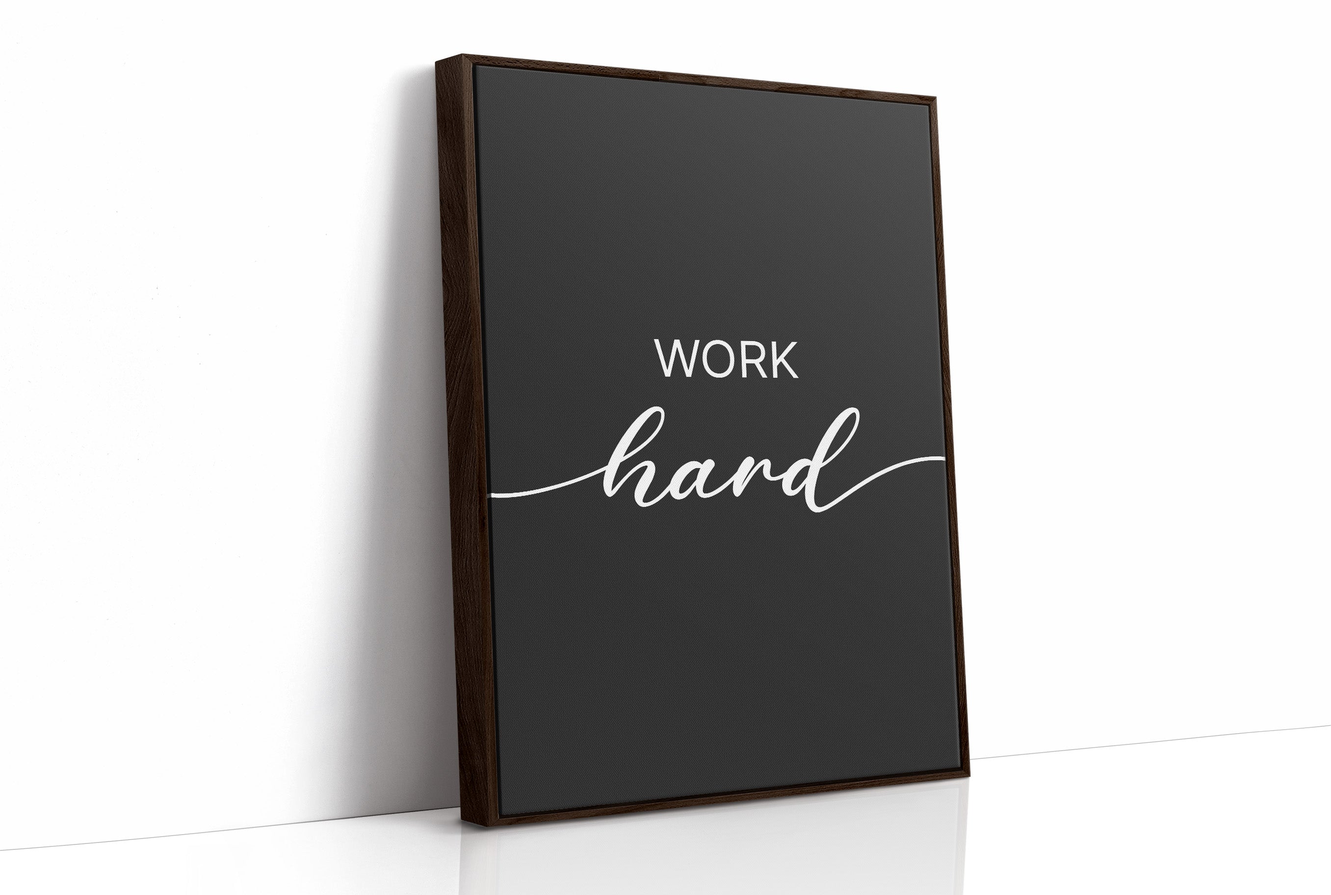 Work Hard Script Typography