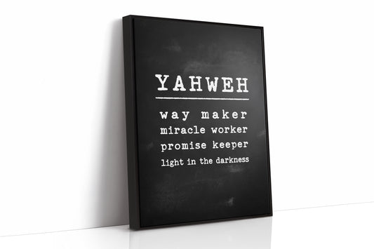Yahweh Chalkboard Declaration