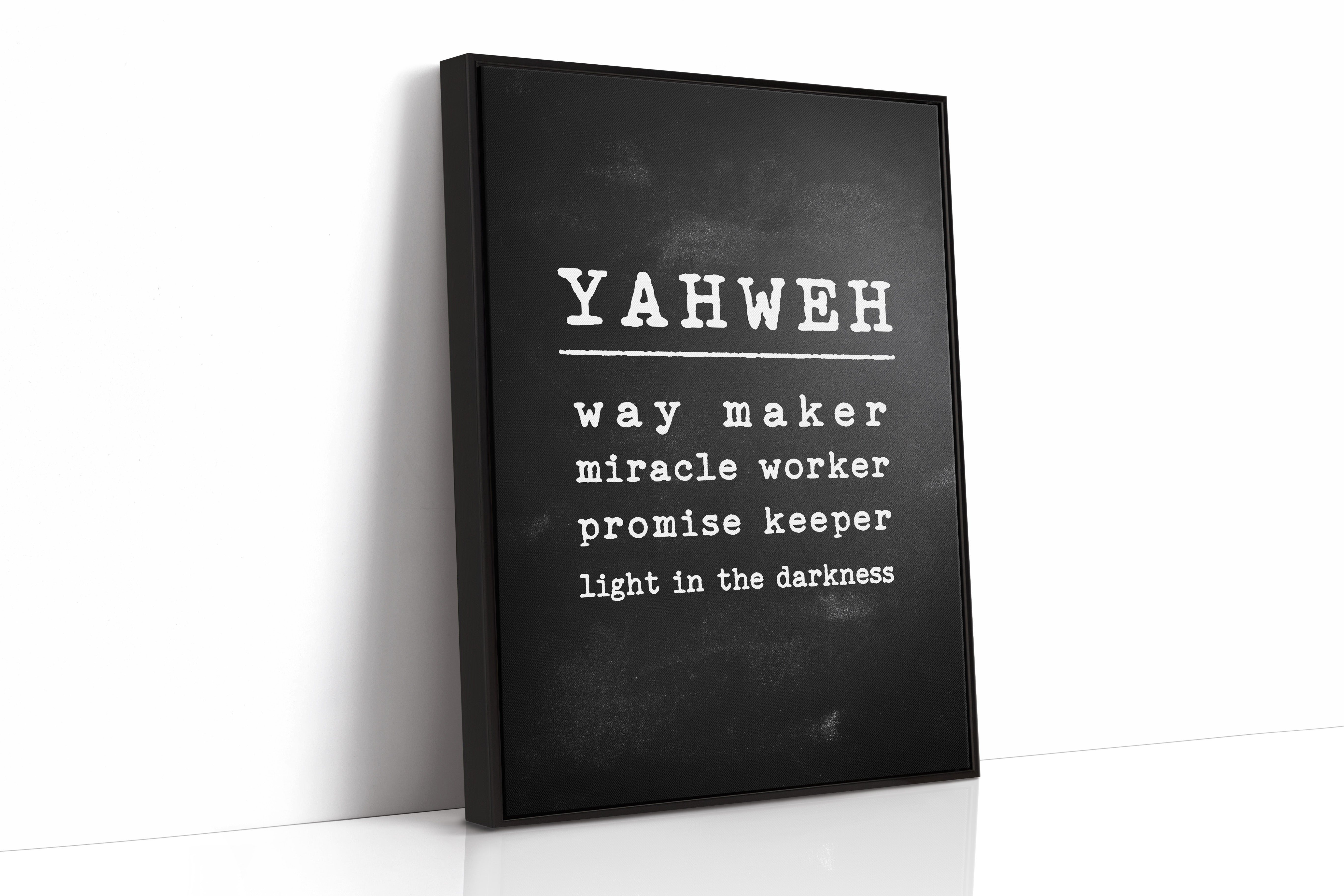 Yahweh Chalkboard Declaration