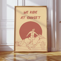 Desert Horses Chase Golden Hours