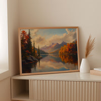 Autumn Peaks Mirror Mountain Dreams
