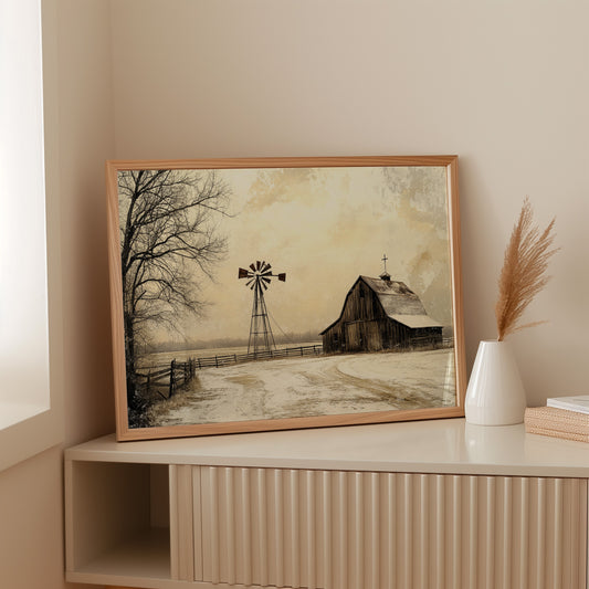 Winter Faith On Prairie Roads