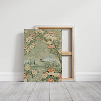 Red Pagoda Hillside Chinoiserie