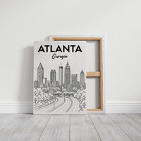 Atlanta, Highway Line Art