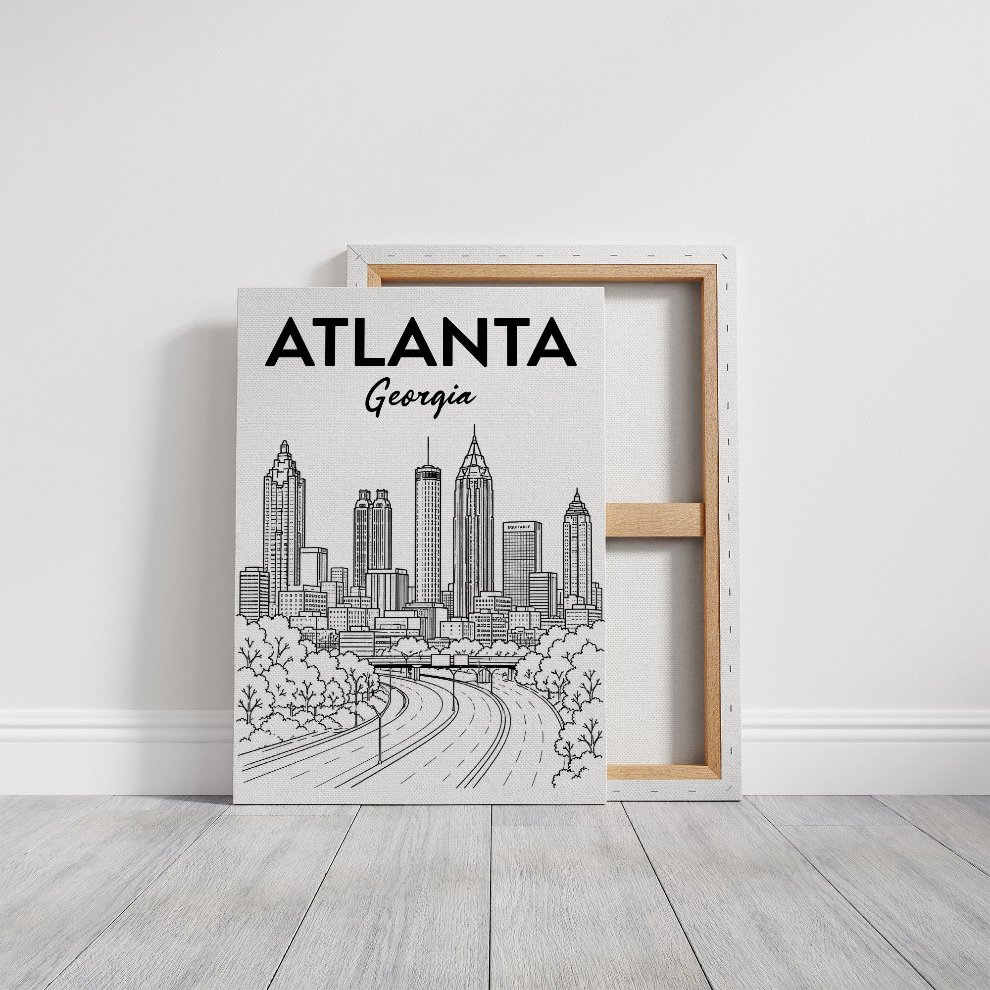 Atlanta, Highway Line Art