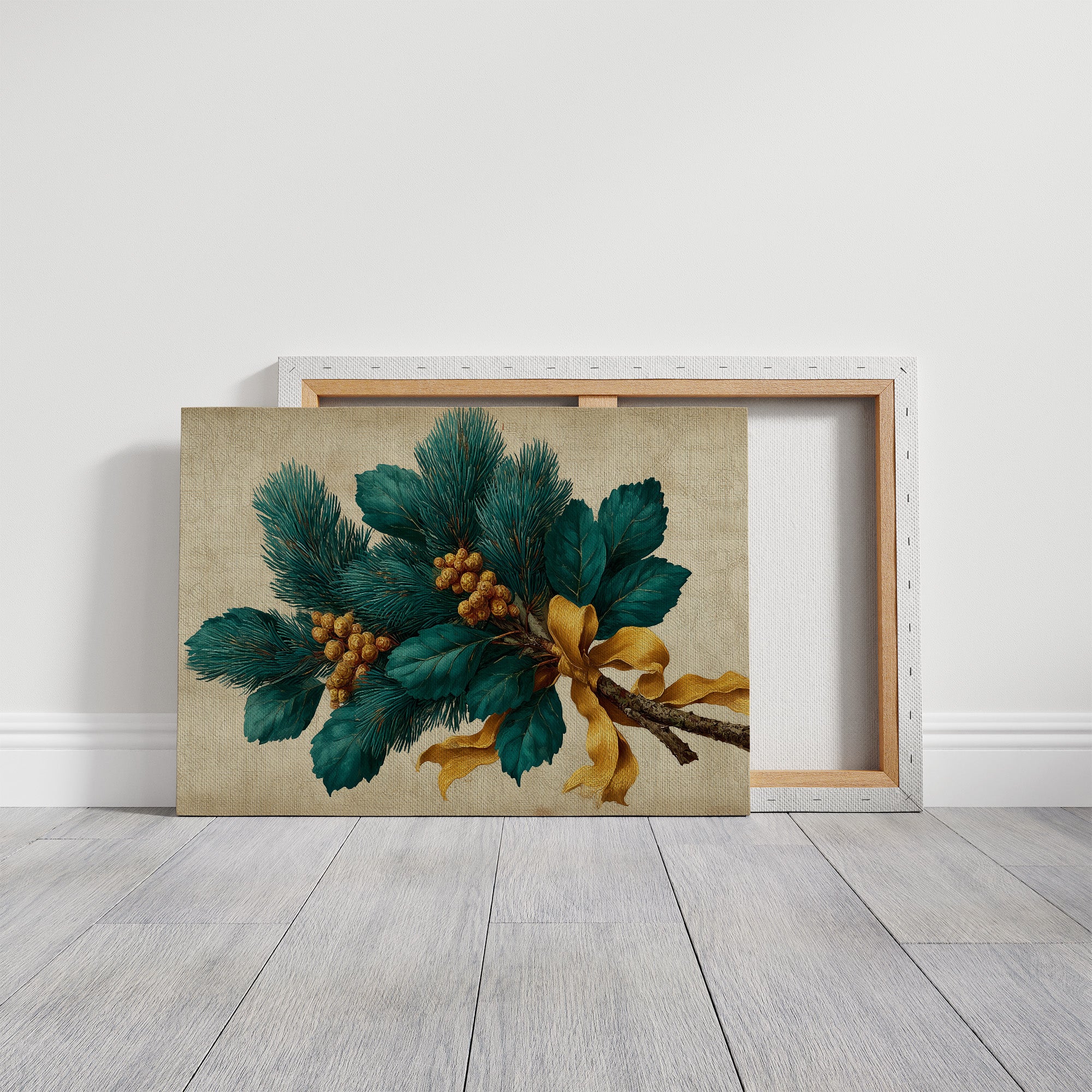 Pine Bough Tied With Gold Silk