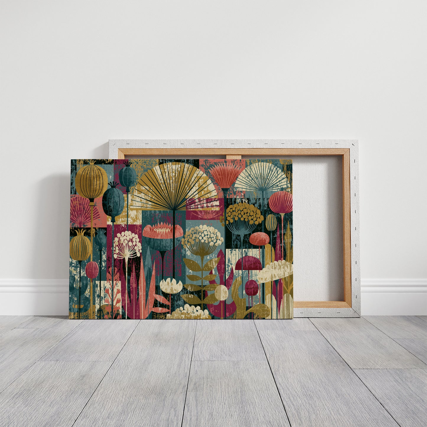 Poppy Pods, Mid-Century Garden
