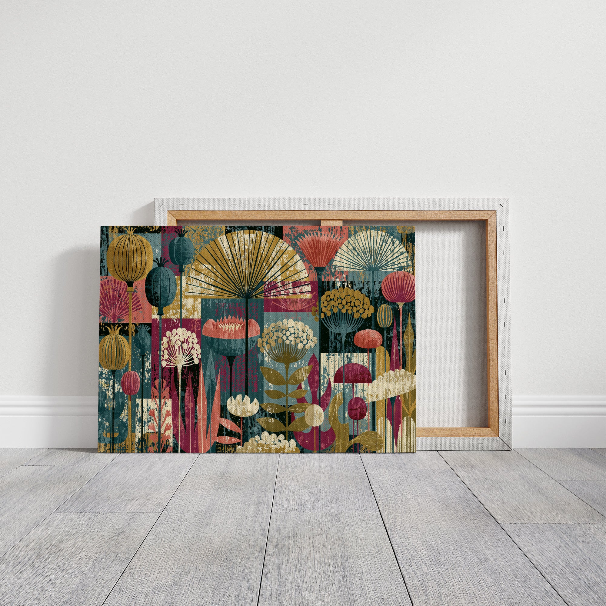 Poppy Pods, Mid-Century Garden