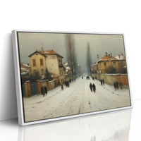 Winter Streets Remember Old Europe